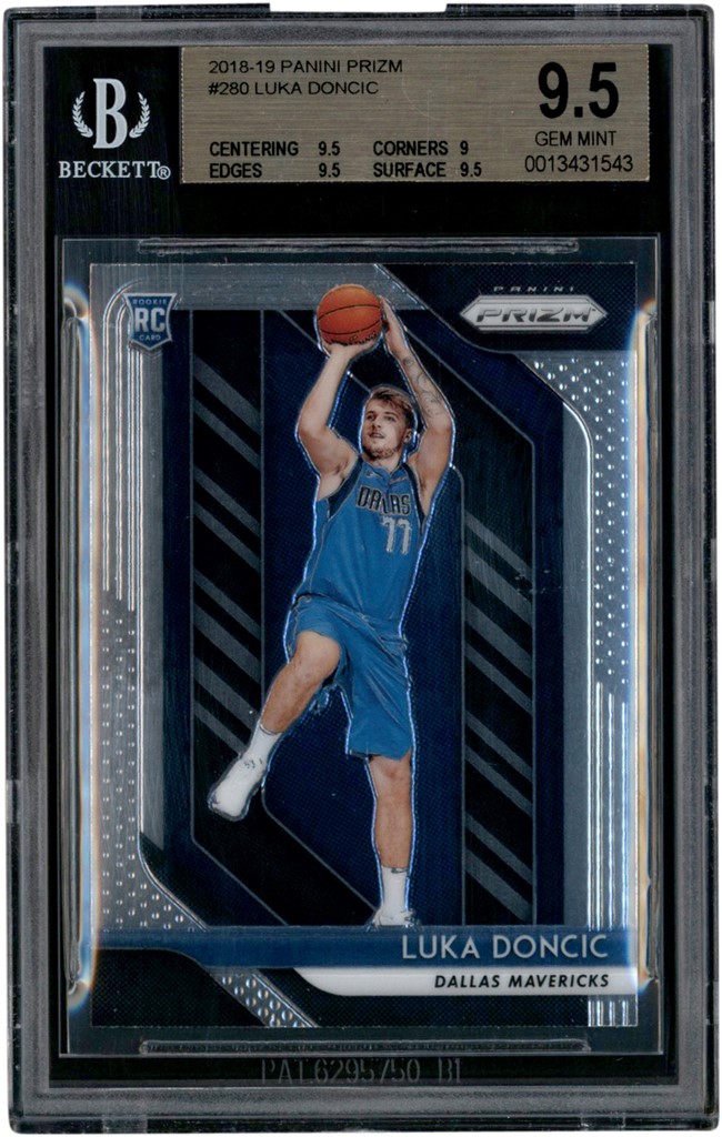 - 2018-19 Panini Prizm #280 Luka Doncic Rookie BGS GEM MINT 9.5