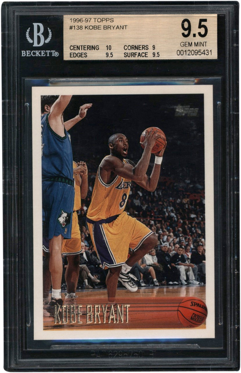 - 1996-97 Topps #138 Kobe Bryant Rookie BGS GEM MINT 9.5