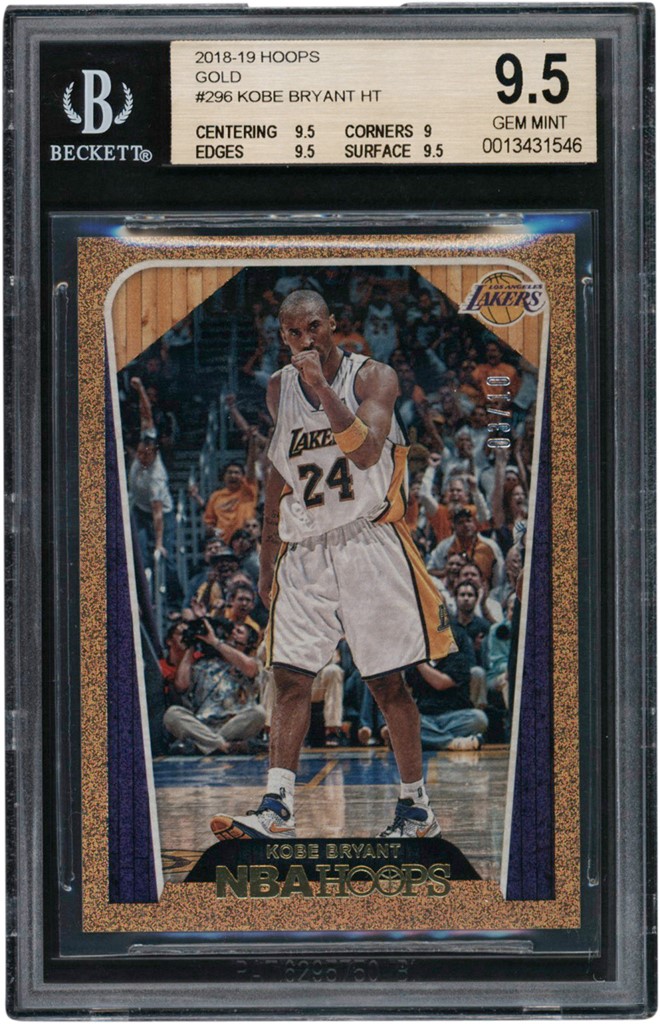 - 2018-19 Hoops Gold #296 Kobe Bryant HT 03/10 BGS GEM MINT 9.5 (Pop 1 of 1 - Highest Graded)