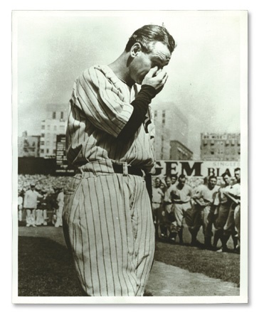 Baseball Photographs - Lou Gehrig Day Photograph
