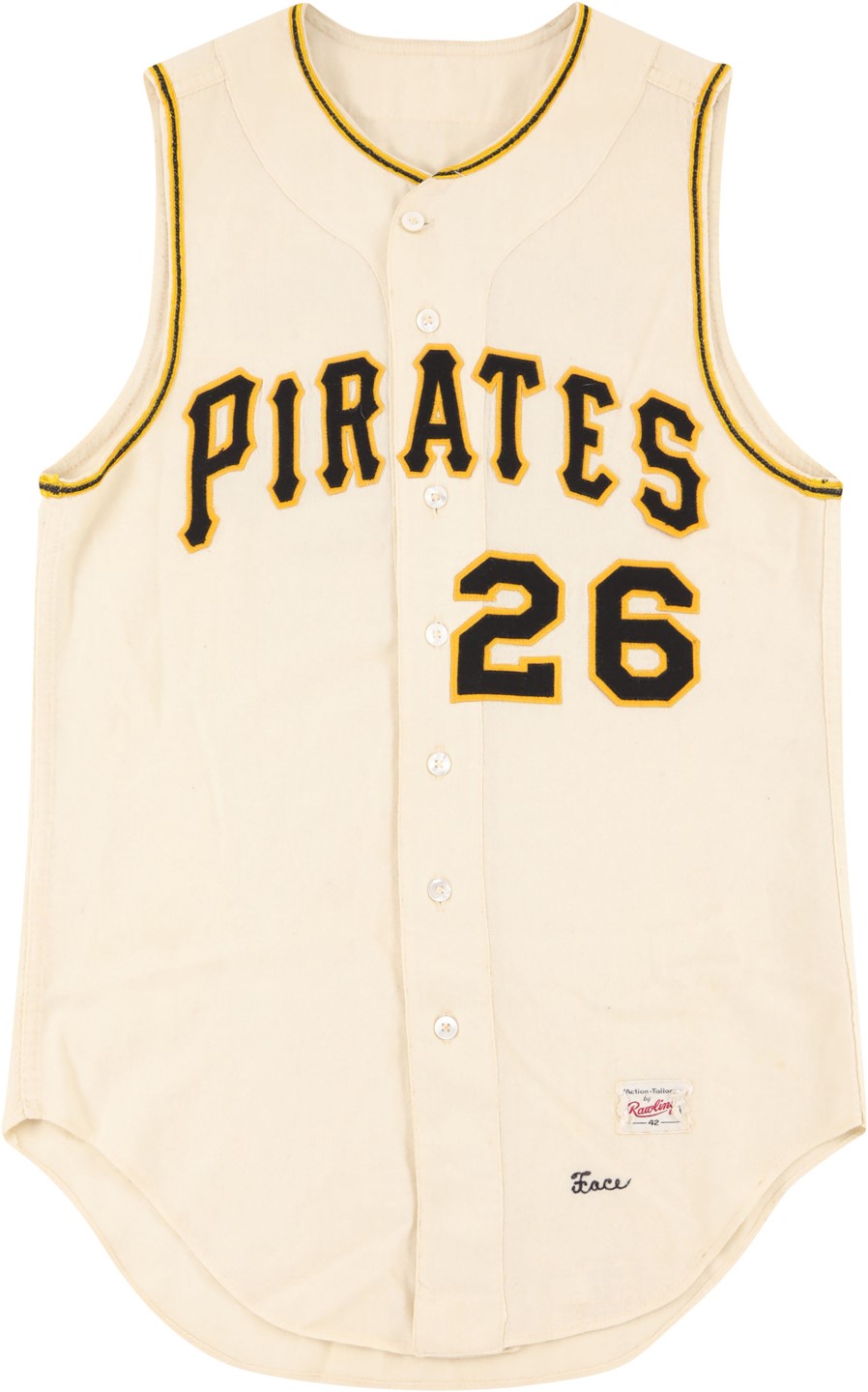 Baseball Equipment - 1962 Elroy Face Pittsburgh Pirates Game Worn Jersey