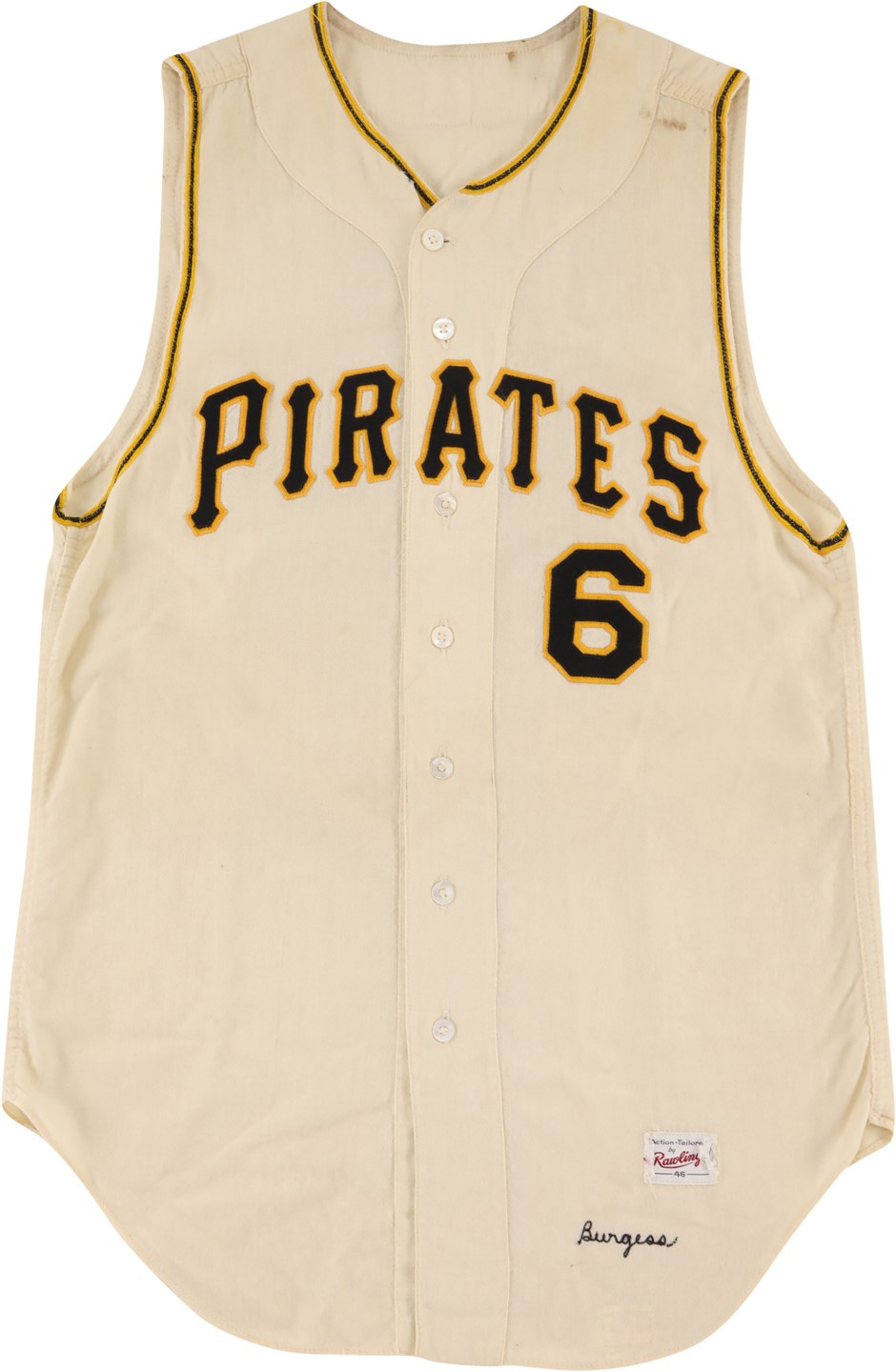 Baseball Equipment - 1962 Smoky Burgess Pittsburgh Pirates Game Worn Jersey