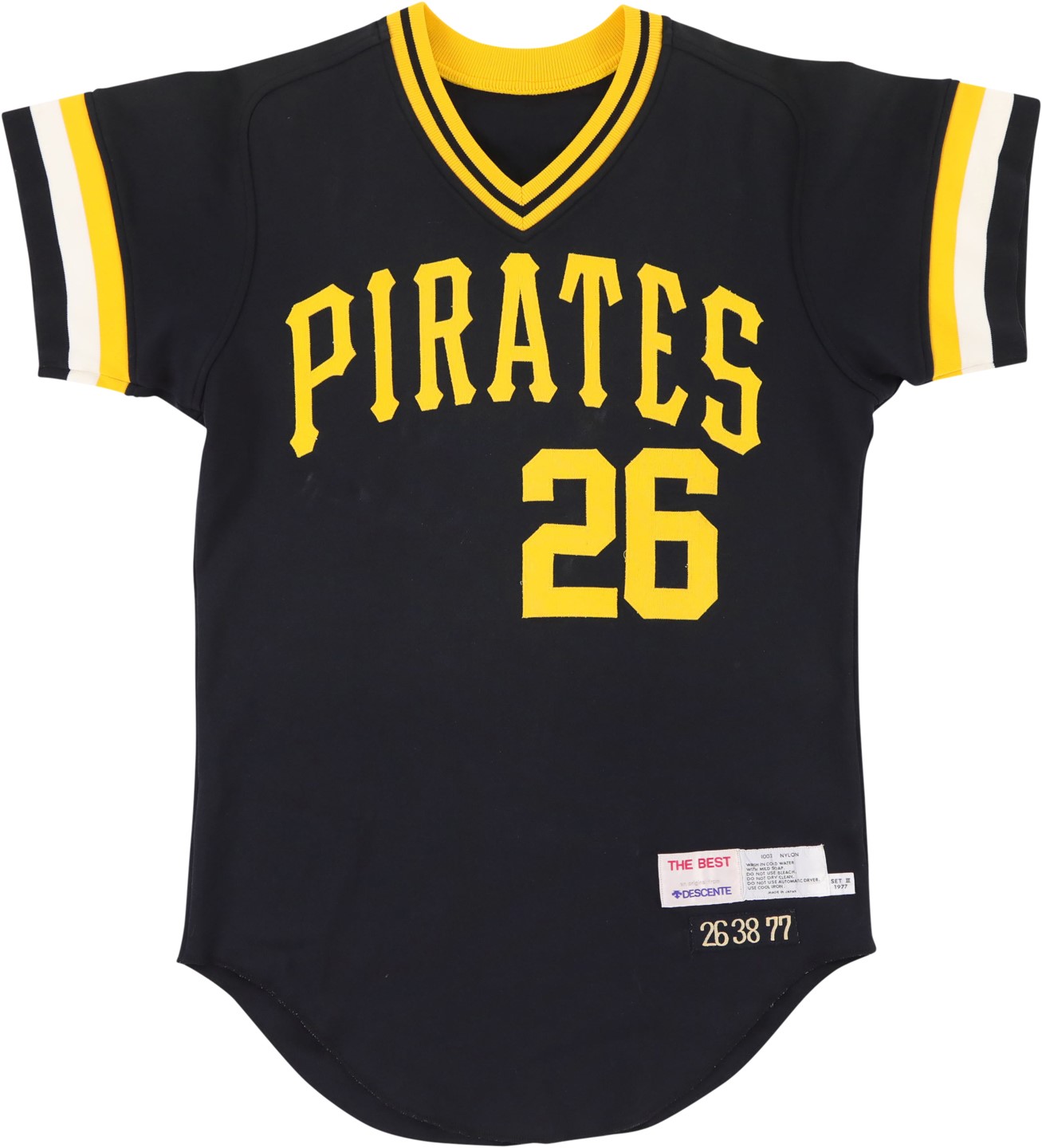 Baseball Equipment - 1977 Mike Edwards Pittsburgh Pirates Game Worn Jersey