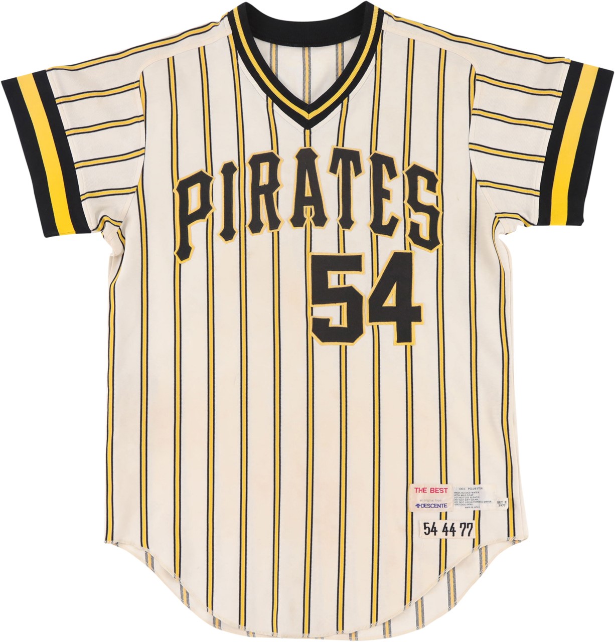 Baseball Equipment - 1977 Rich "Goose" Gossage Pittsburgh Pirates Game Worn Jersey