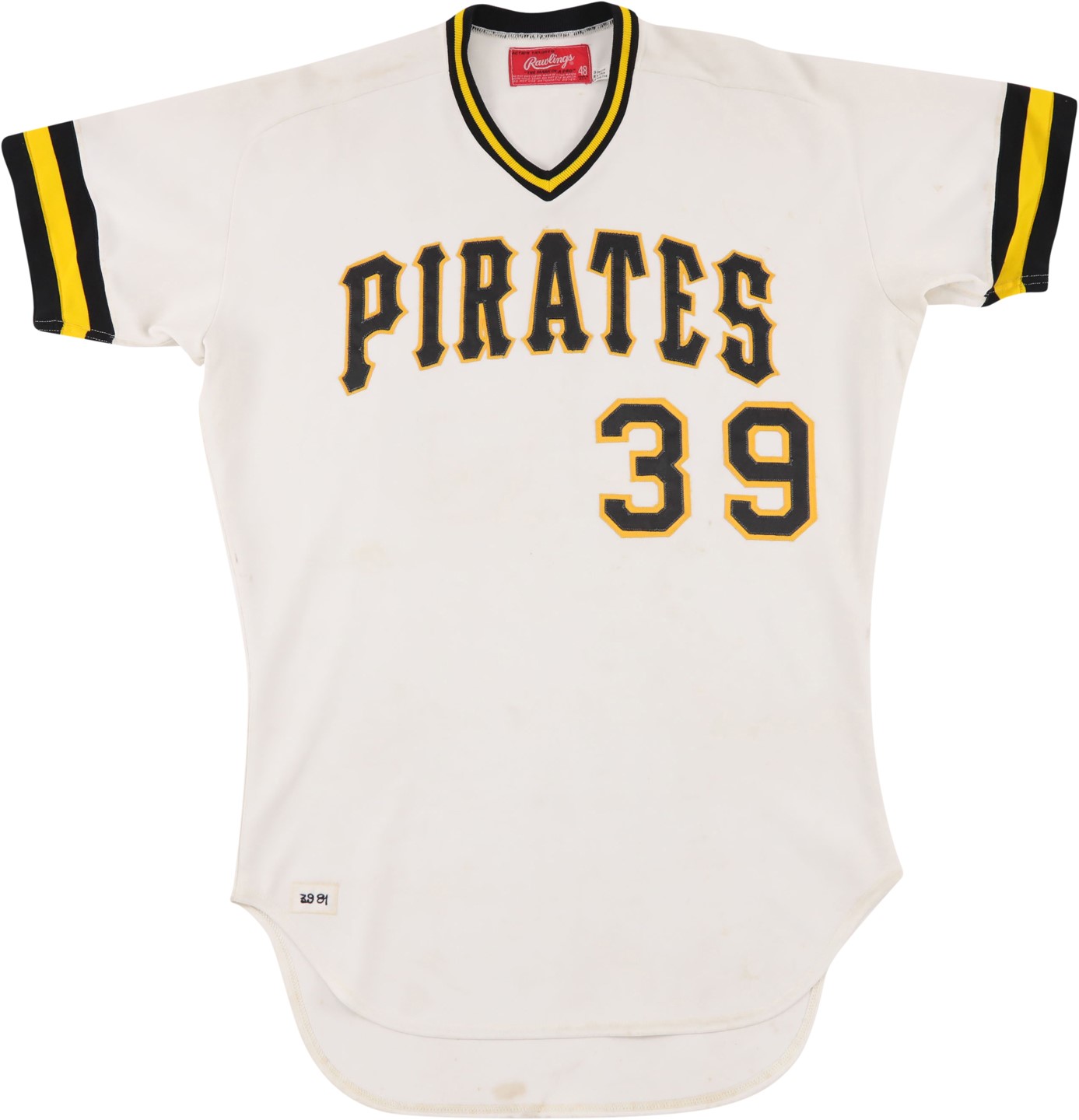 Baseball Equipment - 1981 Dave Parker Pittsburgh Pirates Game Worn Jersey