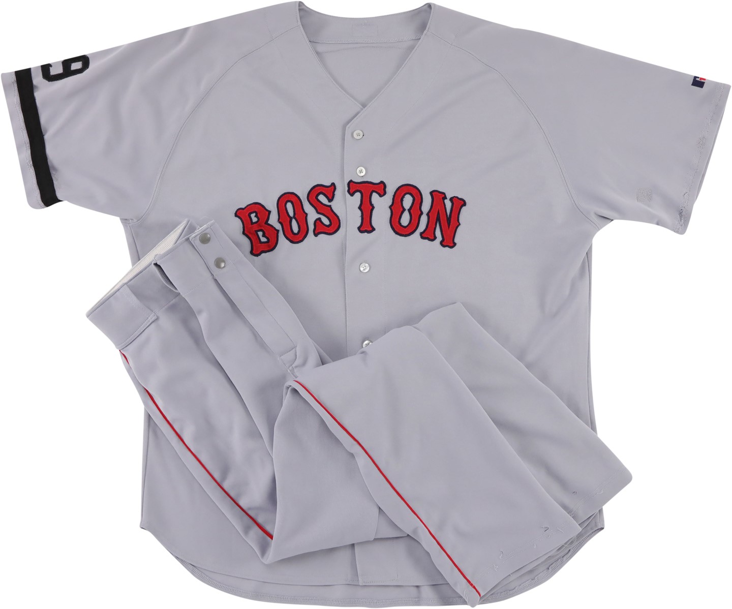 Baseball Equipment - 2002 Manny Ramirez Boston Red Sox Game Worn Jersey w/Non-Matching Pants - AL Batting Crown Season