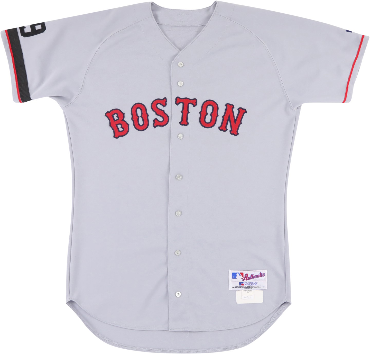 Baseball Equipment - 2002 Nomar Garciaparra Boston Red Sox Game Worn Jersey with Ted Williams Memorial Armband