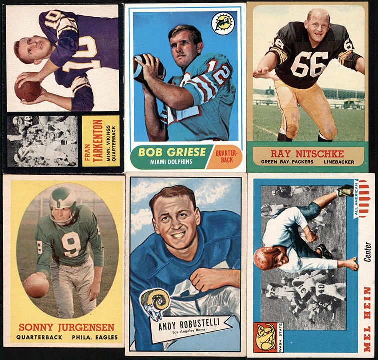 Football Cards - 1935-1972 Football Rookie Star Card Collection (95)