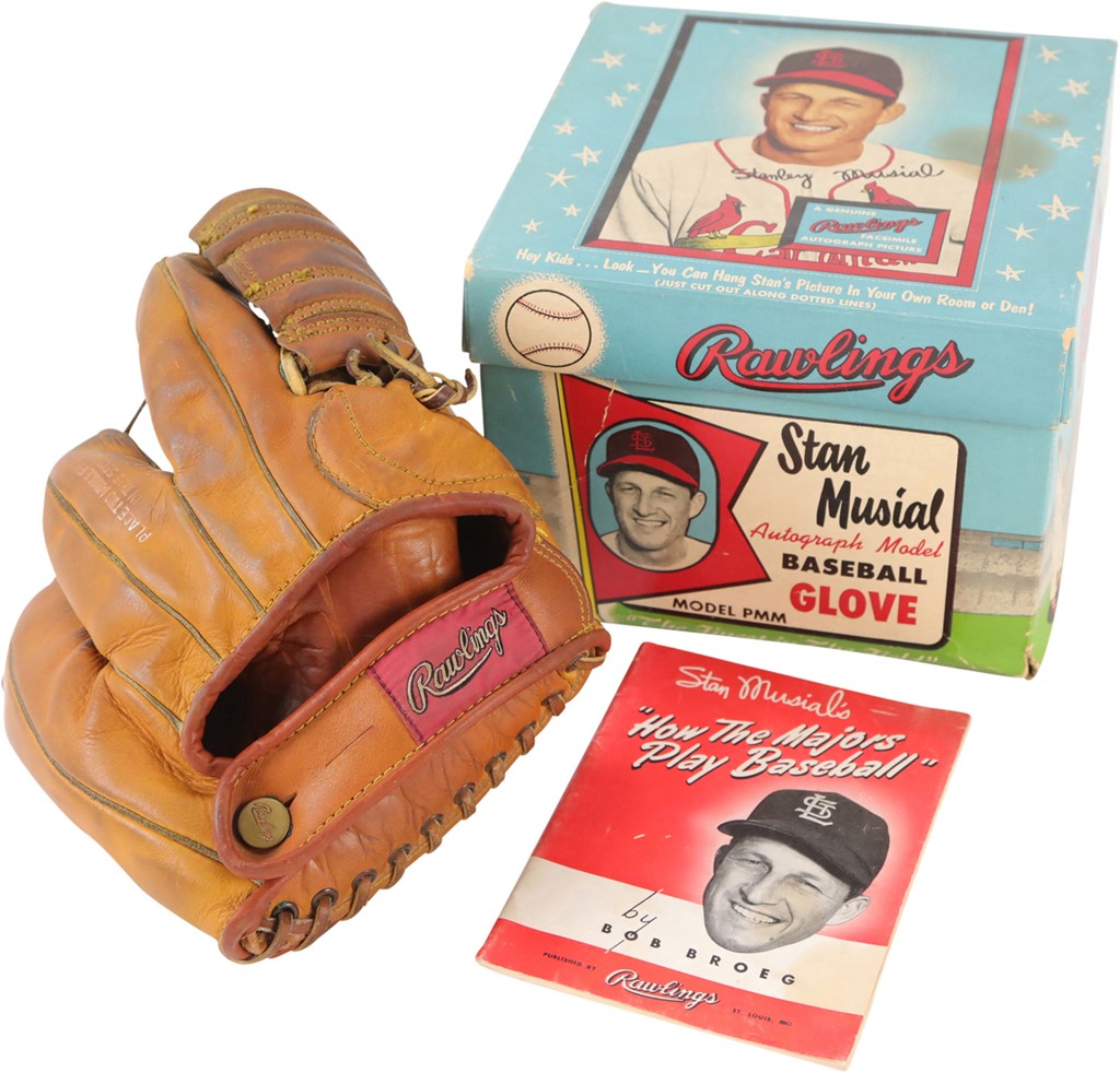 Baseball Equipment - Circa 1956 Stan Musial Rawlings Glove In Box