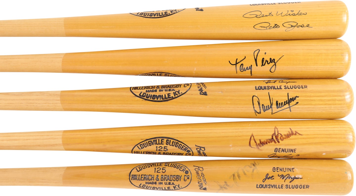 Baseball Equipment - 1973-75 Cincinnati Reds Professional Model Bats Including Pete Rose (5)