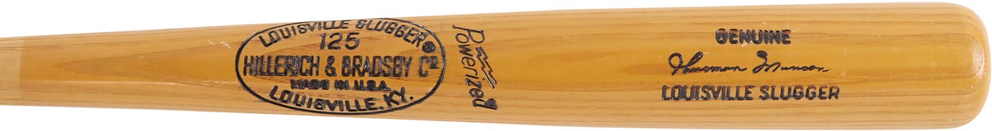 Baseball Equipment - 1973-75 Thurman Munson New York Yankees Game Issued Bat