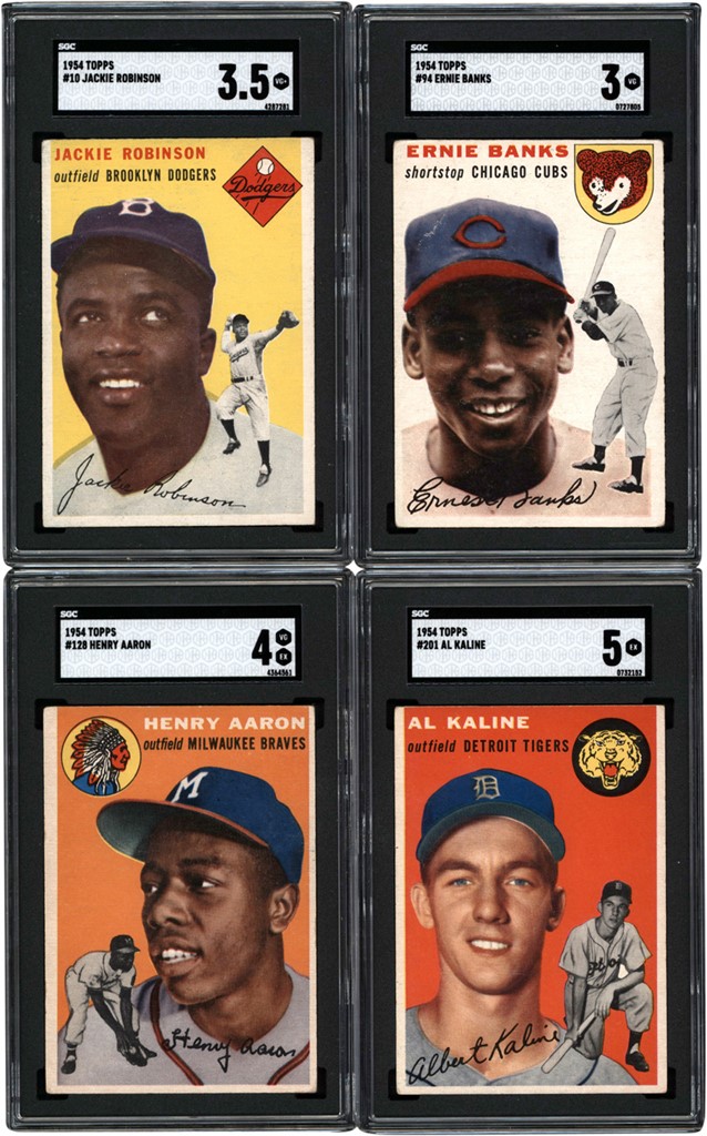 - 1954 Topps Baseball Complete Set (250) w/SGC