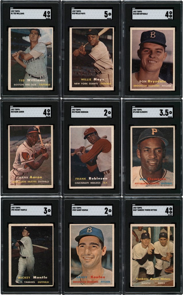 1957 Topps Baseball Complete Set (407) w/SGC