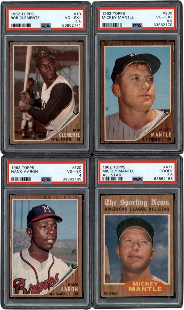 - 1962 Topps Baseball Complete Set (598) w/PSA