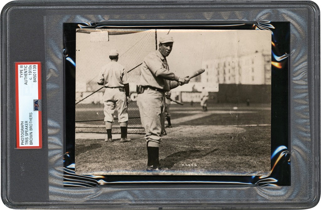 - Circa 1912 Tris Speaker Photograph (PSA Type III)