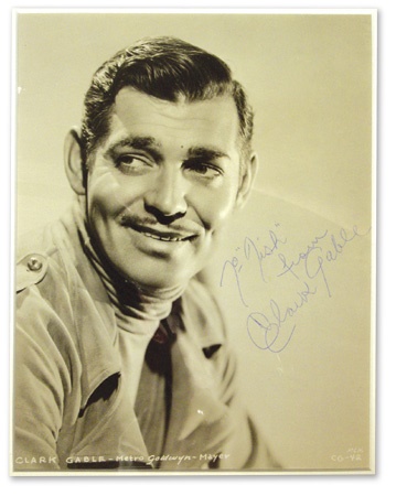 Sports Autographs - Clark Gable Signed Photograph (8x10)