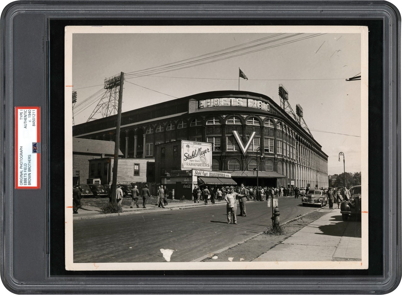 - 1946 Ebbets Field Exterior Photograph (PSA Type I)