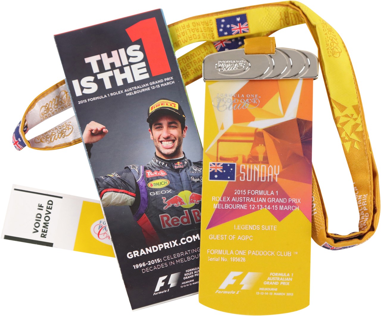- 2015 Max Verstappen F1 Racing Debut Full Ticket