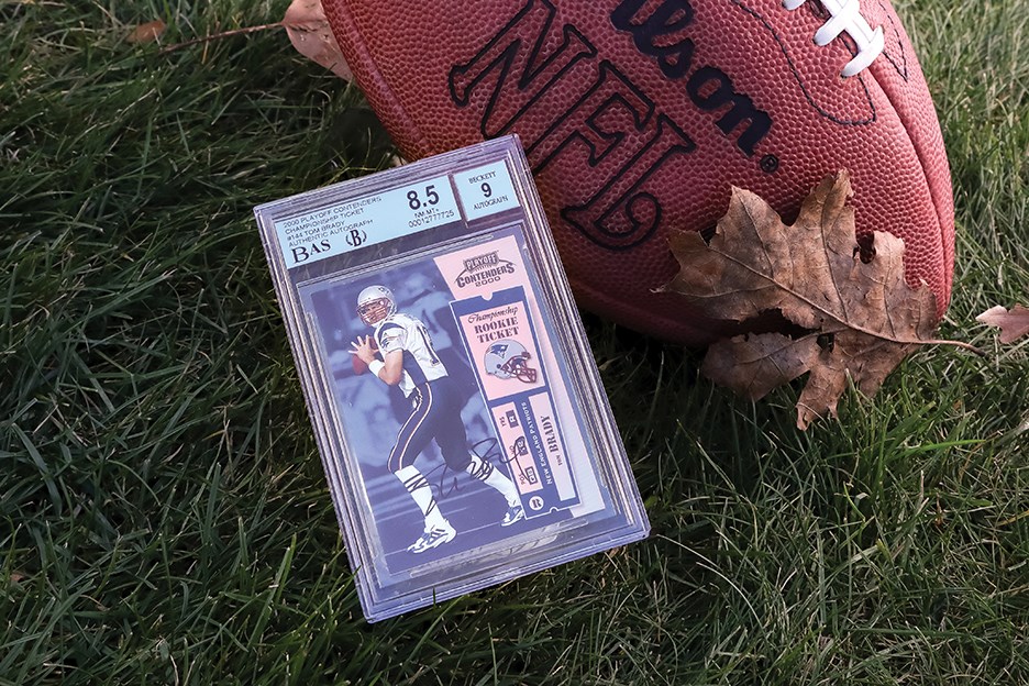 Football Cards - 000 Playoff Contenders Championship Ticket #144 Tom Brady Rookie Autograph 99/100 BGS NM-MT+ 8.5 - Auto 9