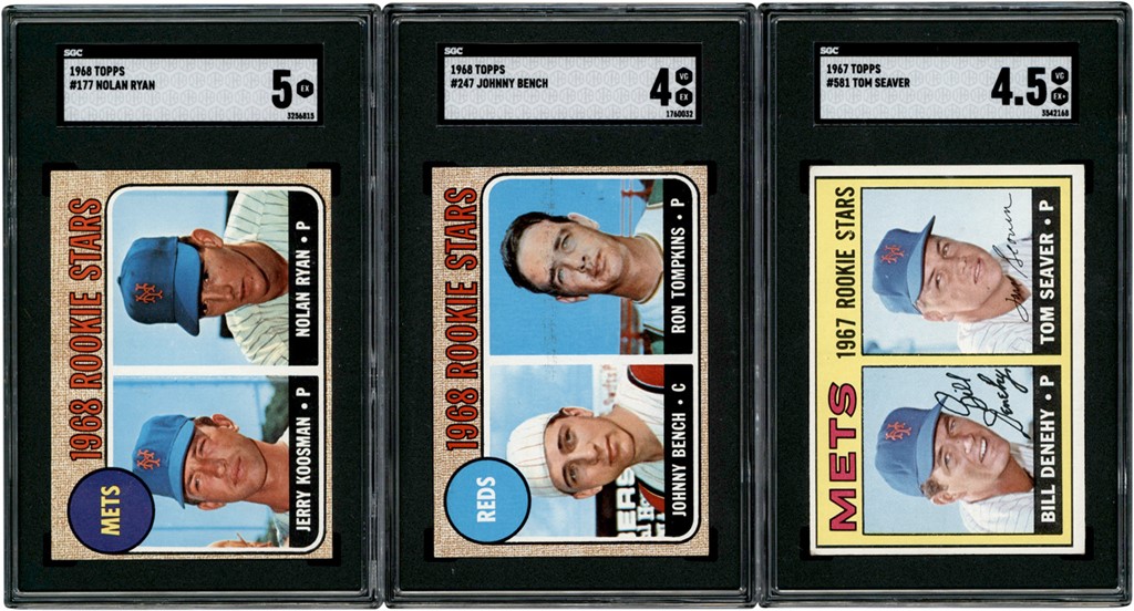 - 1953-1968 Topps Baseball HOFers & Stars Card Collection (379) w/SGC