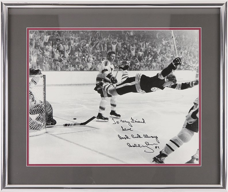 - Bobby Orr Signed Flying Goal Photograph