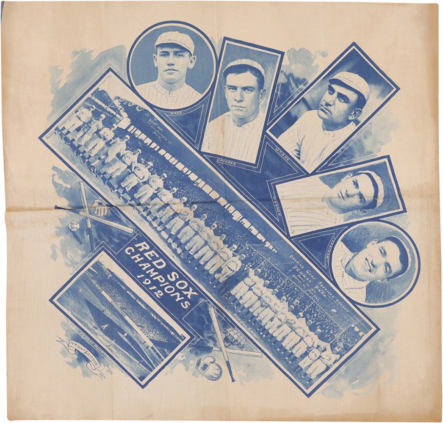 Early Baseball - Boston Red Sox 1912 Champions Silk