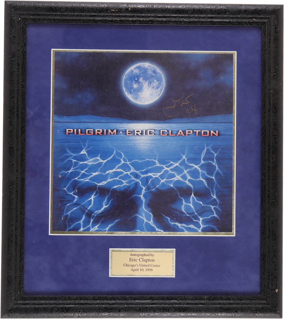 - Eric Clapton Signed Display (PSA)