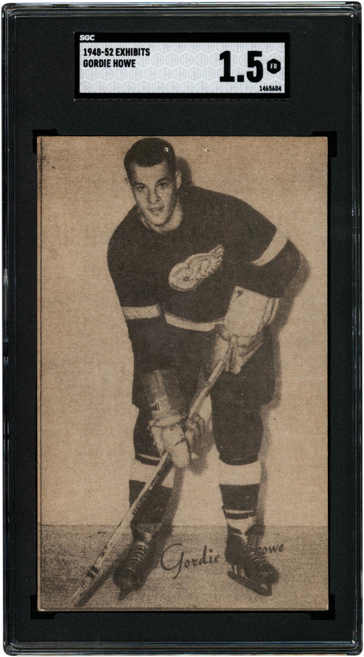 Football Cards - 1948-1952 Exhibits Canadian Gordie Howe Card SGC FR 1.5