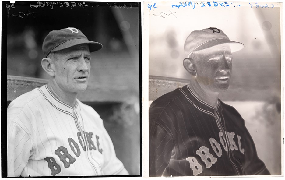 - Circa 1934 Casey Stengel Original Charles Conlon Film Negative