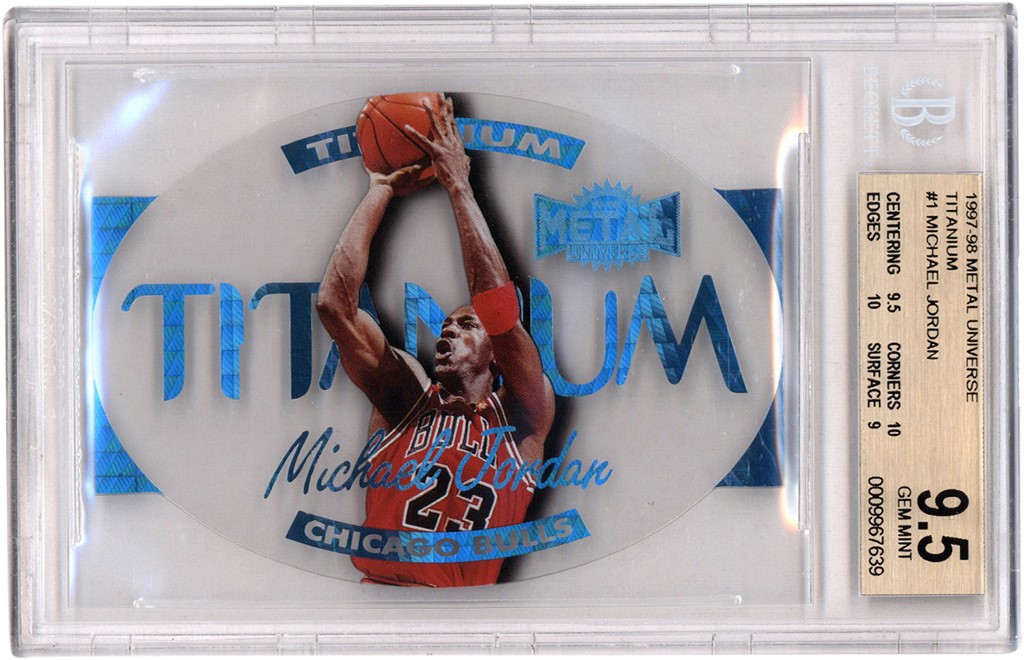 1997-98 Metal Universe Titanium #1 Michael Jordan BGS GEM MINT 9.5