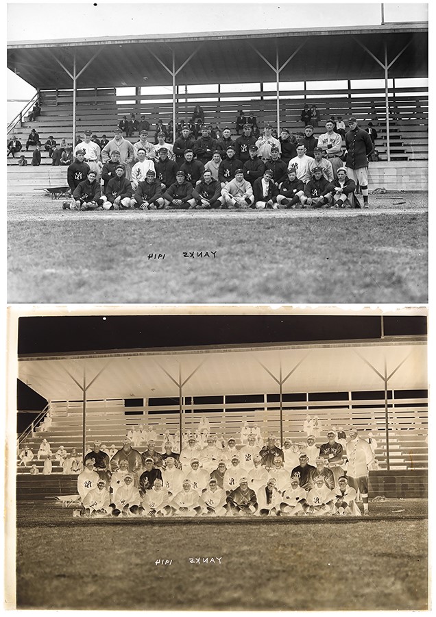 - 1914 New York Yankees Original Glass Plate Negative