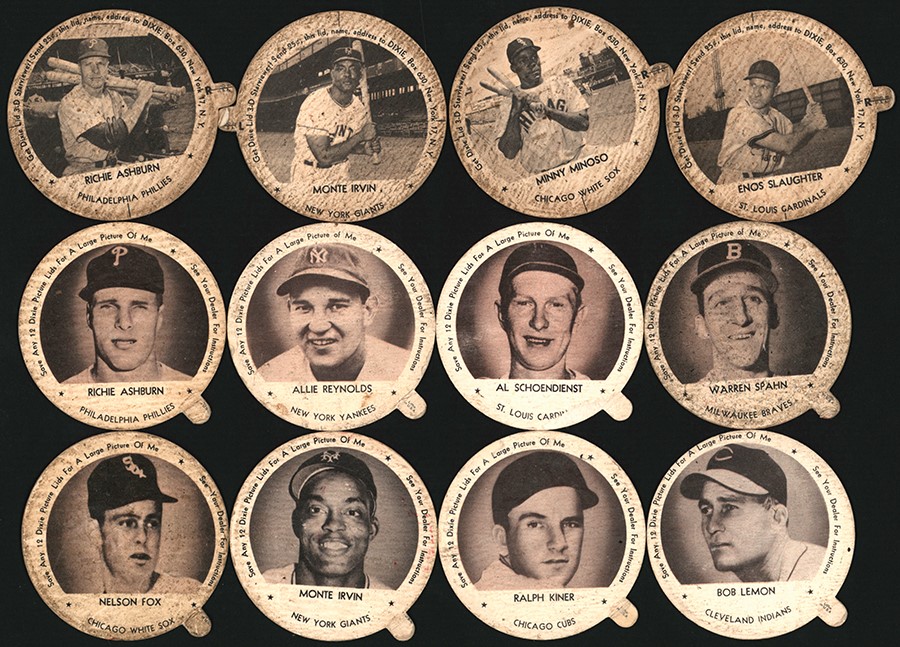 - 1953 & 1954 Dixie Lid Collection with Near Complete Set (48)