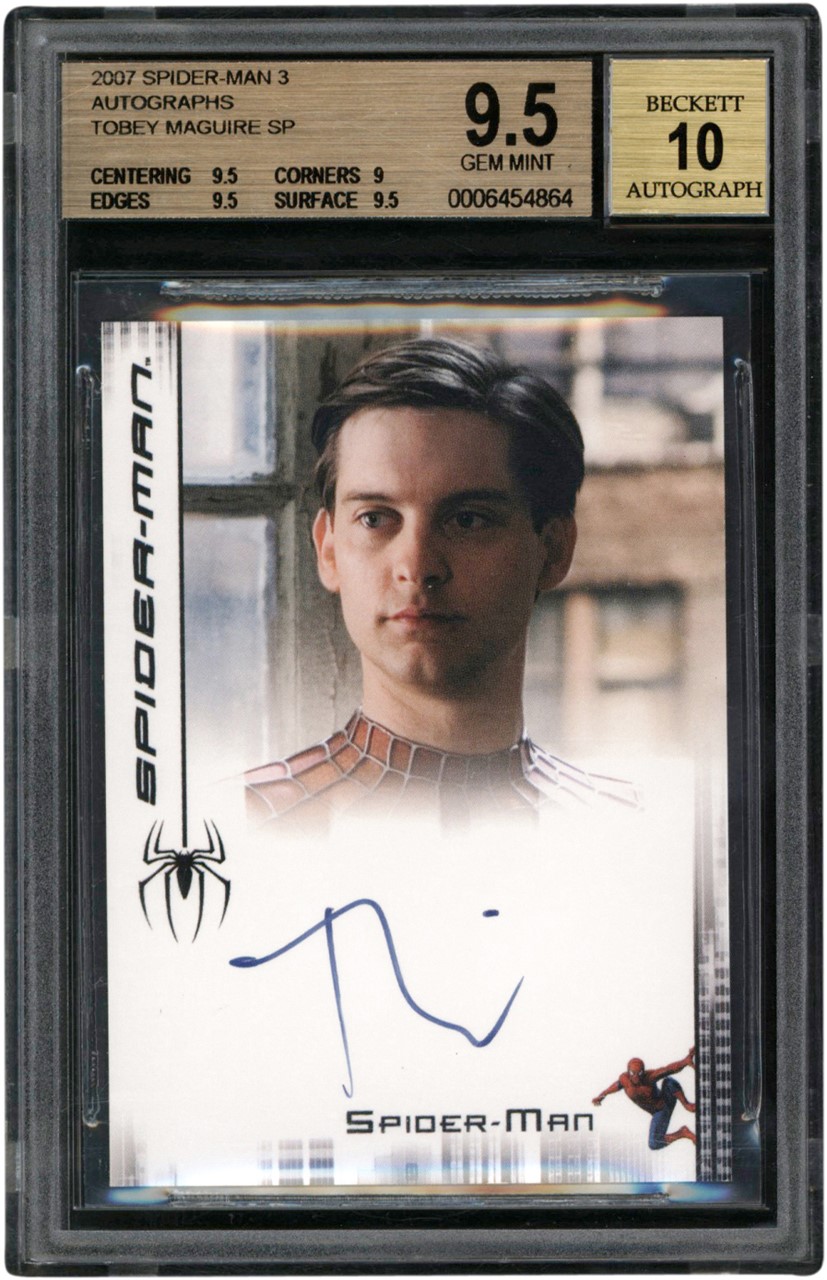 - 2007 Spider-Man 3 Autographs Tobey Maguire SP BGS GEM MINT 9.5 - Auto 10