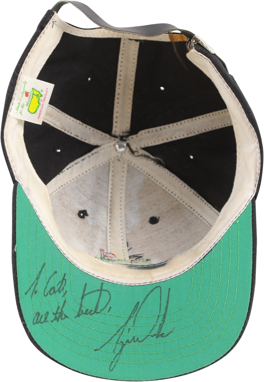 - Tiger Woods Personally Worn and Signed Masters Hat (PSA)