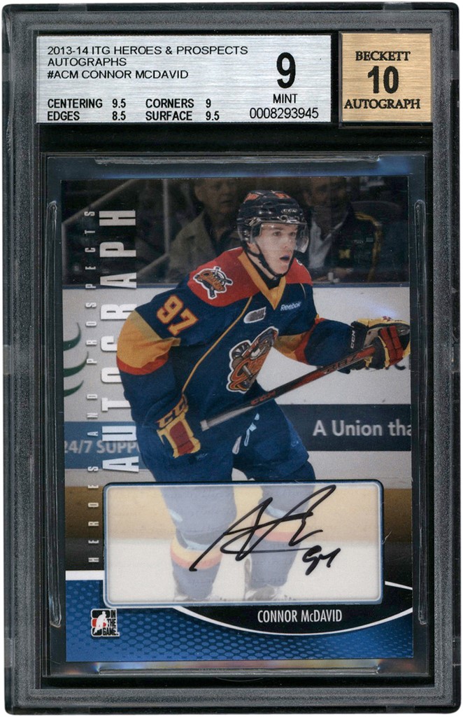 - 2012-13 ITG Heroes & Prospects #ACM Connor McDavid Autograph BGS MINT 9 - Auto 10