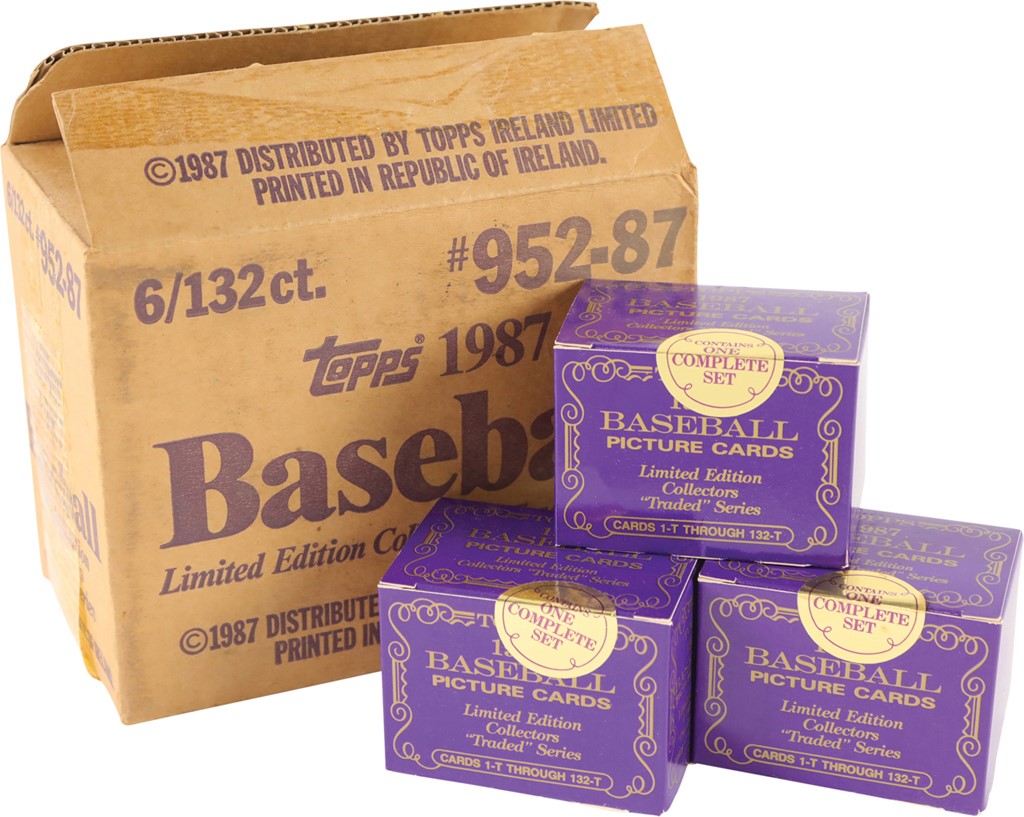 - 1987 Topps Traded Tiffany Factory Sealed Sets (3)
