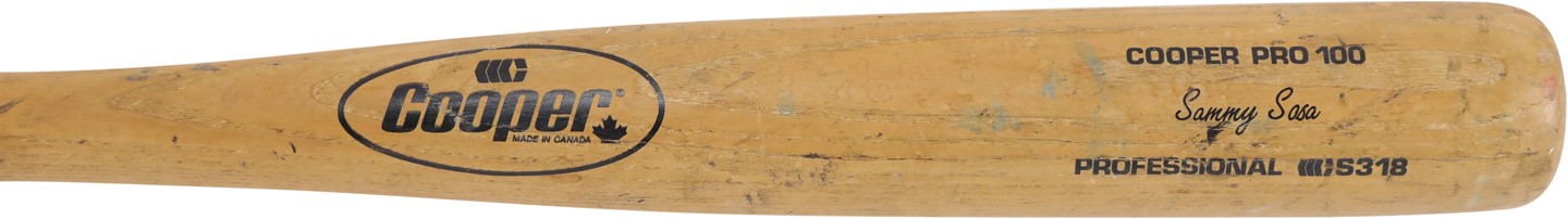 Baseball Equipment - 1989-1991 Sammy Sosa Rookie Era Chicago White Sox Game Used Bat (PSA GU 8)
