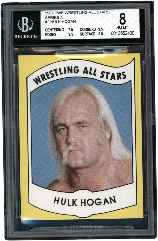 Wrestling - 1982 PWE Wrestling All Stars Series A #2 Hulk Hogan BGS NM-MT 8