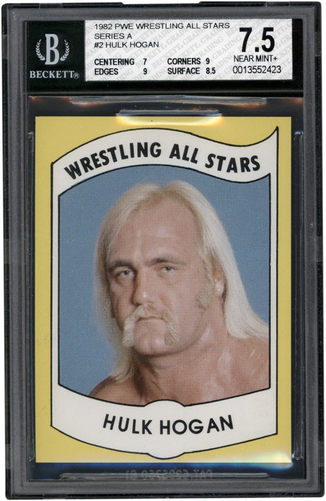 Wrestling - 1982 PWE Wrestling All Stars Series A #2 Hulk Hogan BGS NM+ 7.5