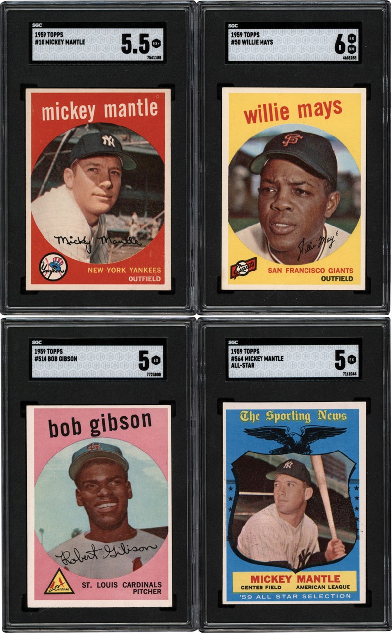 - 1959 Topps Baseball Complete Set (572) w/SGC