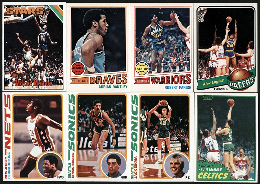 Basketball Cards - 1975-1981 Topps Basketball Complete Sets (5)