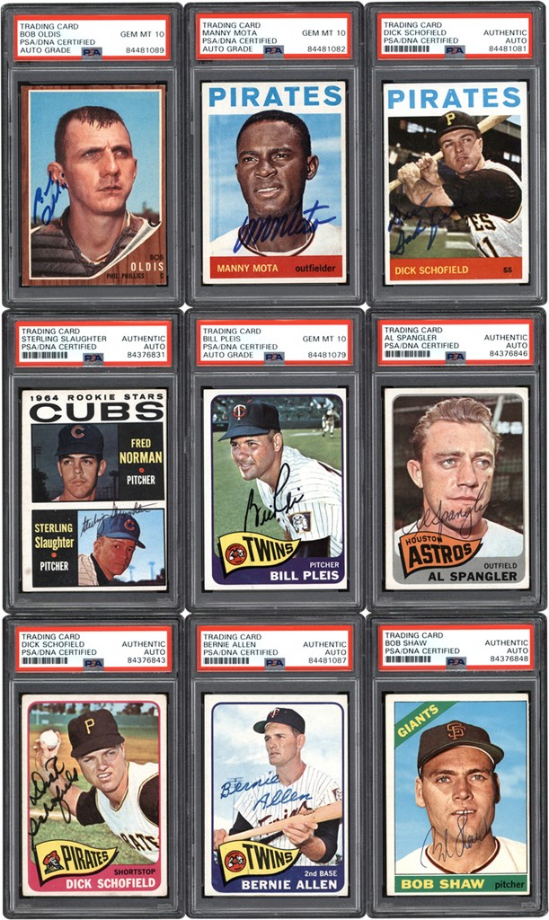 - 1960-1975 Baseball Card Signed Collection w/PSA 10 (27)