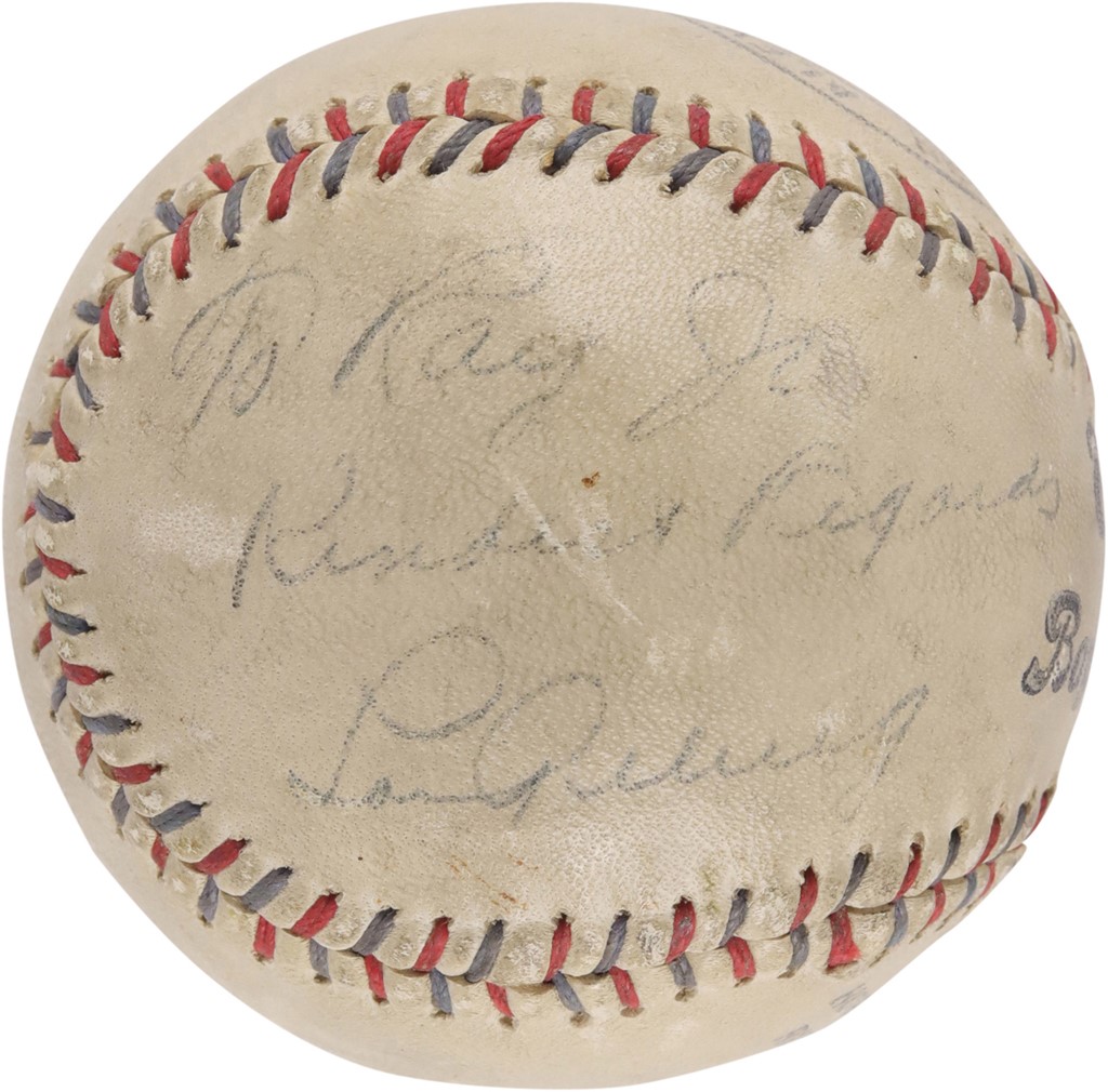 - Lou Gehrig Single-Signed Baseball (PSA)