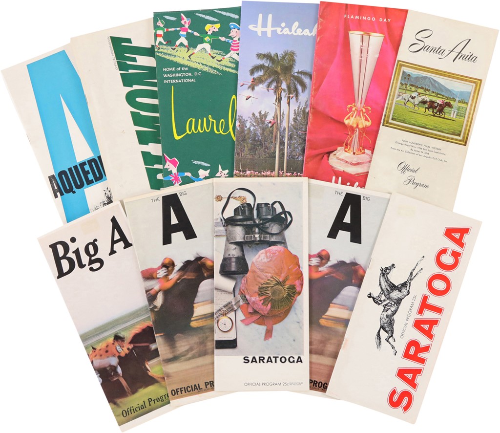 Horse Racing - Programs for Three of the Top Racehorses of the 1960s (12)
