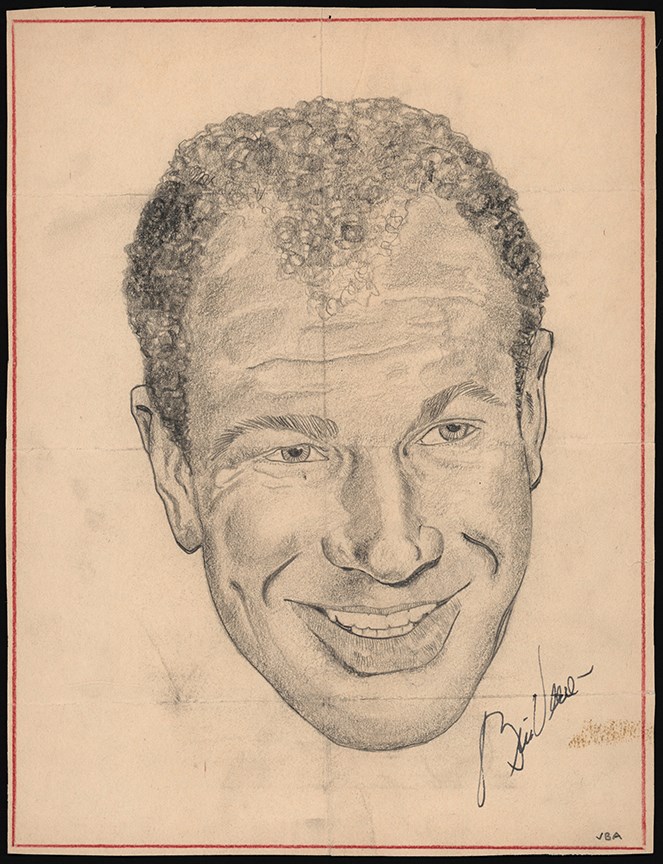 - Bill Veeck Original Signed Artwork