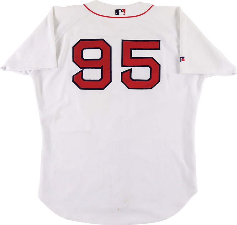 Baseball Equipment - 2000 Lynn Jones Boston Red Sox Game - Used Jersey