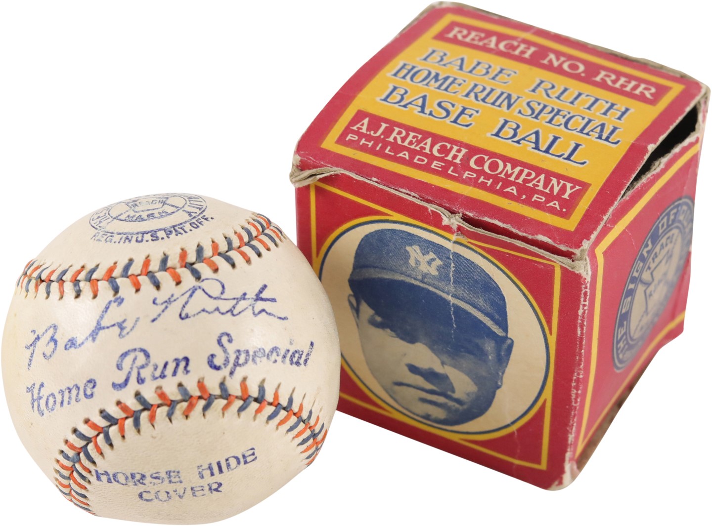 Babe Ruth Home Run Special Baseball w/Original Box