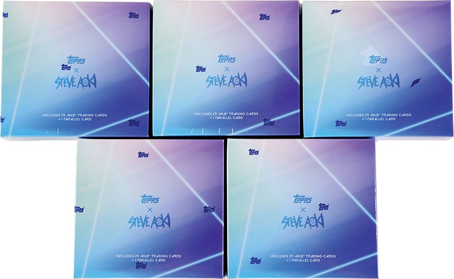 - 020 Topps x Steve Aoki Unopened Factory Sealed Boxes (5)