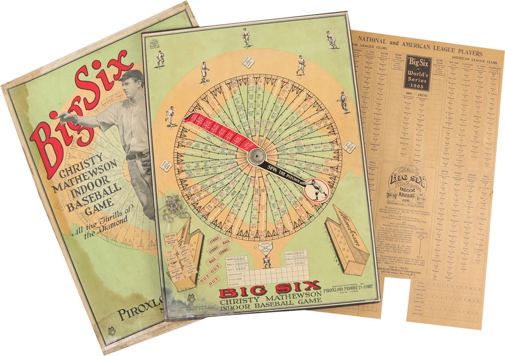 1922 Christy Mathewson "Big Six" Board Game In Box