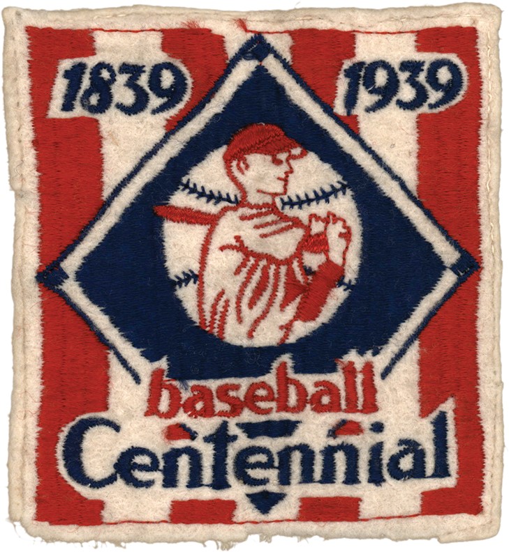 Baseball Equipment - 1939 Baseball Centennial Uniform Patch